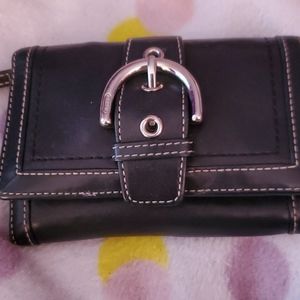 Coach Wallet with cute silver buckle